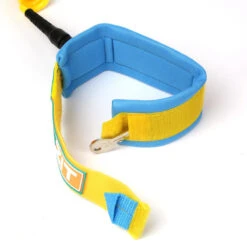 LEASH DE SUP HOWZIT COIL JAUNE/BLEU 9' -FANATIC Soldes leash de sup howzit coil jaune bleu 9 1 3