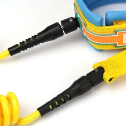 LEASH DE SUP HOWZIT COIL JAUNE/BLEU 9' -FANATIC Soldes leash de sup howzit coil jaune bleu 9 1 5