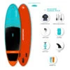 PADDLE GONFLABLE AQUA DESIGN LUCKEY 10.2 -FANATIC Soldes paddle gonflable aqua design luckey 102