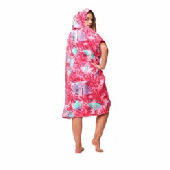 PONCHO AFTER BIG LEAVES BURNT PINK -FANATIC Soldes poncho after big leaves burnt pink 2