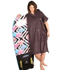 PONCHO AFTER ESSENTIAL WAVES NOIR TU -FANATIC Soldes poncho after essential waves noir tu 2