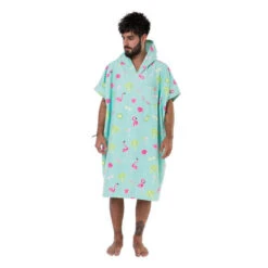 PONCHO AFTER PARADISE ICE BLEU -FANATIC Soldes poncho after paradise ice bleu 1