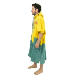 All-In PONCHO ALL IN BUMPY JAUNE/VERT -FANATIC Soldes poncho all in bumpy jaune vert 2