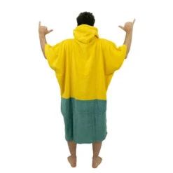 All-In PONCHO ALL IN BUMPY JAUNE/VERT -FANATIC Soldes poncho all in bumpy jaune vert 3
