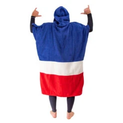 All-In PONCHO ALL IN V COUNTRIES BLEU/BLANC/ROUGE -FANATIC Soldes poncho all in v countries bleu blanc rouge 3