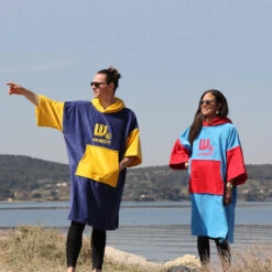 Poncho Howzit Bleu/jaune -FANATIC Soldes poncho howzit bleu jaune 9