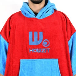 Poncho Howzit Bleu/rouge 20 Poncho Howzit Bleu/rouge -FANATIC Soldes poncho howzit bleu rouge 8