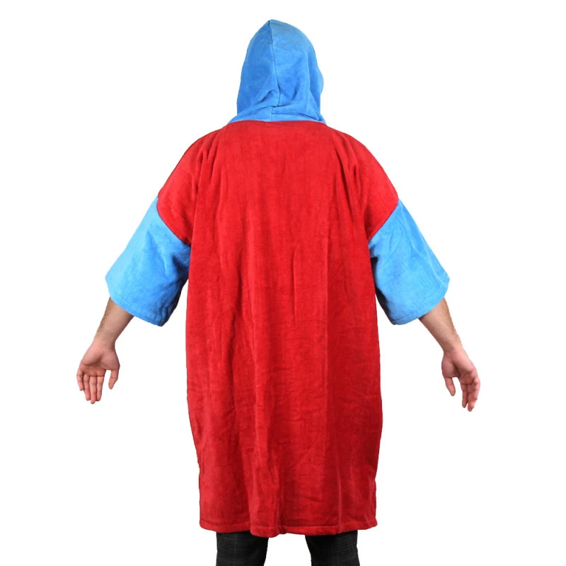 Poncho Howzit Bleu/rouge 12 Poncho Howzit Bleu/rouge – Image 10
