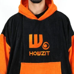 Poncho Howzit Noir/orange -FANATIC Soldes poncho howzit noir orange 7