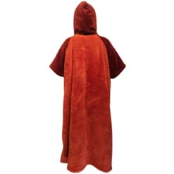 PONCHO PLAID AFTER ESSENTIAL SHERPA ROUGE TU -FANATIC Soldes poncho plaid after essential sherpa rouge tu 2